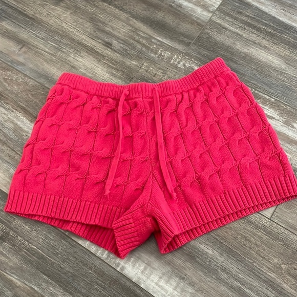 ANTHROPOLOGIE Saturday Sunday Ellyn Knit Red Sweater Shorts size large - Picture 4 of 7